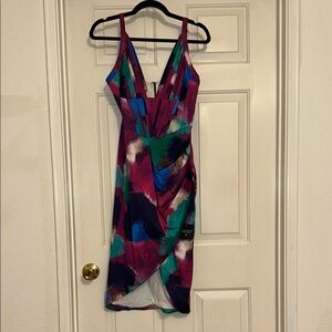 Aerie Colorful Abstract Mini Dress